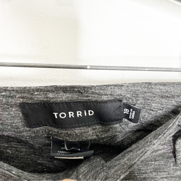 Torrid Grey Stretch Knit Comfy Work Pants Size 18 - Picture 4 of 5